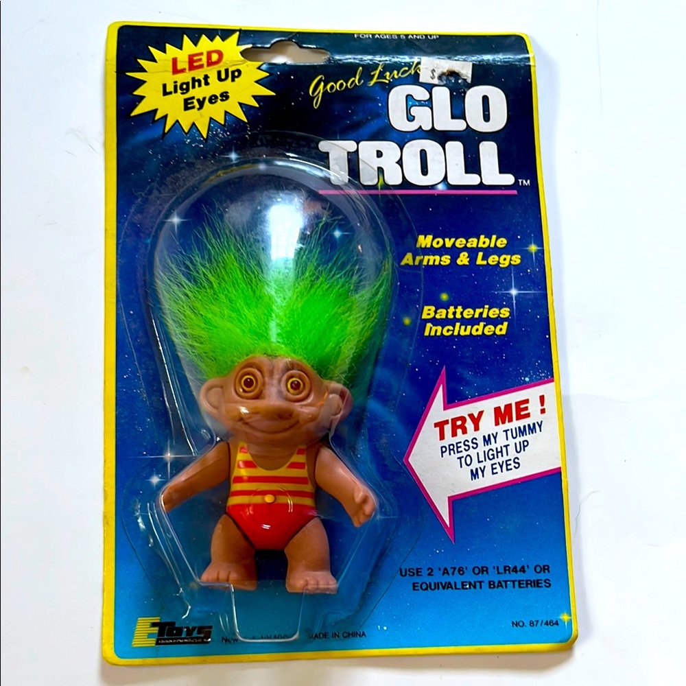 Vintage in original box Glo Troll